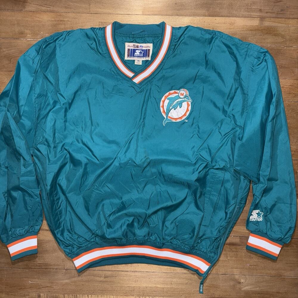 Vintage NFL Starters Authentic Pullover Jacket Marino # 13 Pockets 90s XL Korea